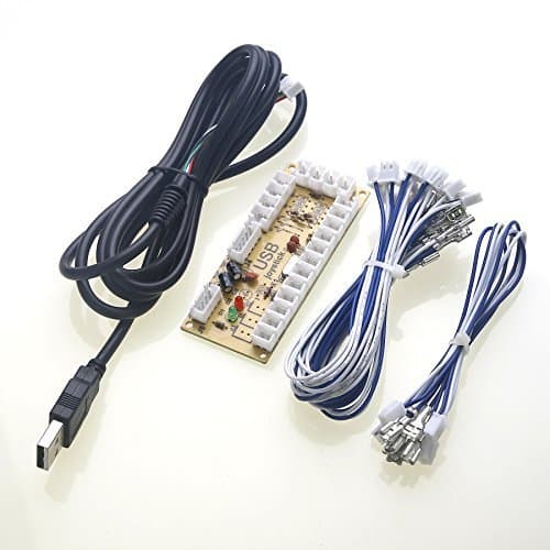 Reyann Zero Delay Arcade USB Encoder PC to Joystick For MAME & Raspberry Pi Retropie Projects (2Pin - 4.8mm) by Reyann