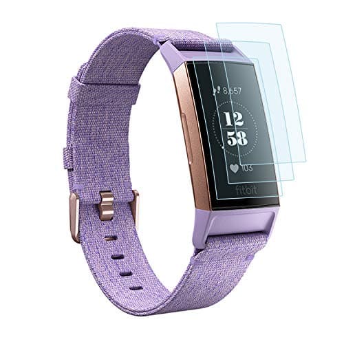 EXC Compatible Fitbit Charge 3 Screen Protector [6 Pack] TPU Screen Protector Saver for Fitbit Charge 3 Activity Tracker No Bubbling Scratch Resistant Full Edge to Edge Coverage Screen Covers