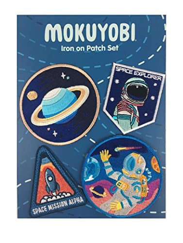 Mokuyobi Iron On 4 Patch Set - Space Pack (Space Pack)