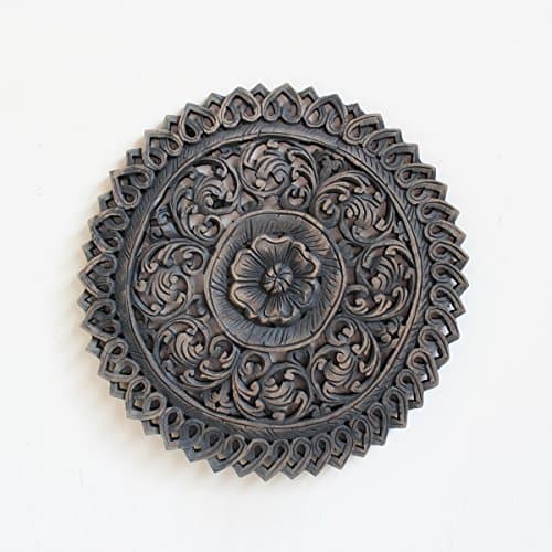 Teak Carved Panel 18"