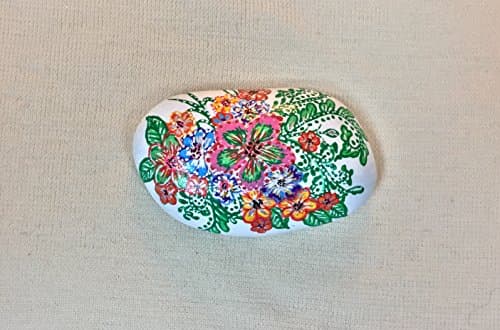 Hand painted river rock