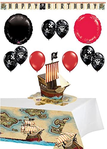 Pirate Map Birthday Party Decorations Bundle