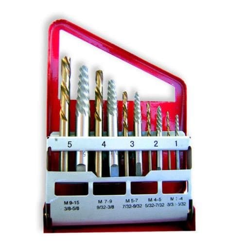 10pc Screw Extractor | Left Hand Cobalt Drill Bit Set Easy Out Broken Bolt
