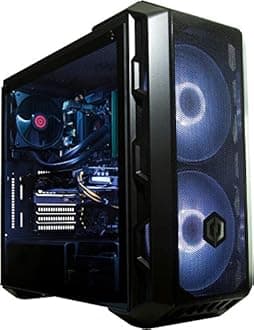 CyberPowerPC Luxe Gaming PC - AMD Ryzen 7 5700X, Nvidia RTX 4070 12GB, 32GB RAM, 1TB NVMe SSD, 650W 80+ PSU, Wi-Fi, Liquid Cooling, Windows 11, Ark RGB