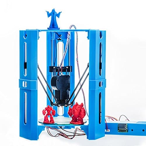 DZW 3D Printer Three-Dimensional High-Precision Home Desktop-Level Small Equipment 3D Printer Diy Creative Toy Model Equipment 3D Printer 26 * 24 * 30cm Power 20W , blue,Easy to use