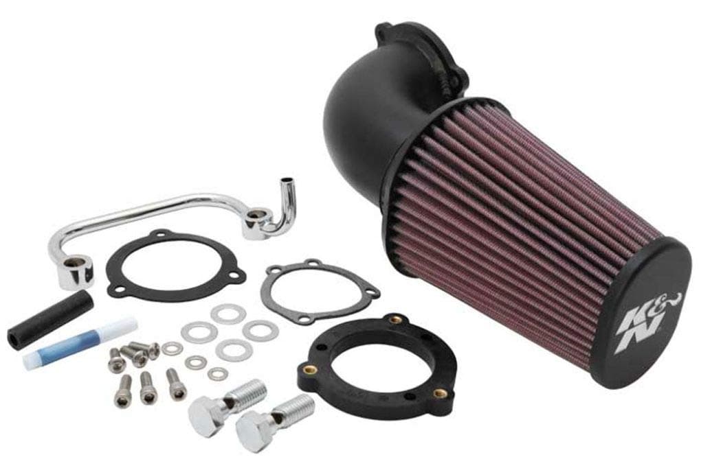 Cold Air Intake System: High-Flow Air Filter, Increase Performance & Acceleration: Compatible with 2004-2021 Harley Davidson: (See Product Description for Select Models), 57-1126