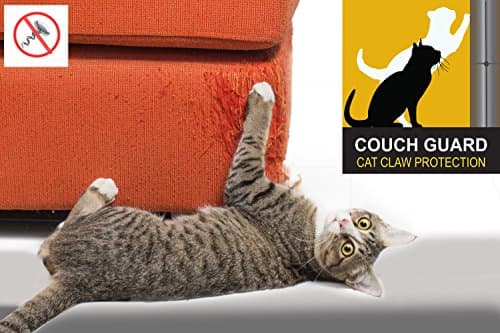 COUCH GUARD THE CAT CLAW PROTECTOR. INCLUDES 4 SELF-ADHESIVE PROTECTOR PADS (9" Long x 3.75" wide)