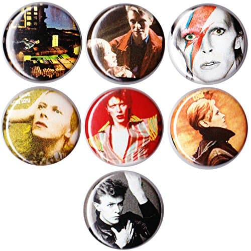 DAVID BOWIE 1" Button/Badge Pinback Set!