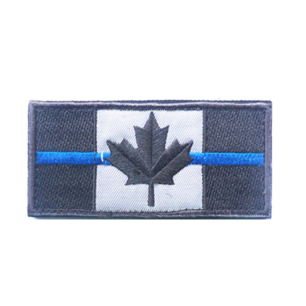 Toonol Embroidered Canada Flag Patch Army Hook & Loop Fasten Patch Tactical Military Patches National Emblem Canadian Maple Leaf Flag
