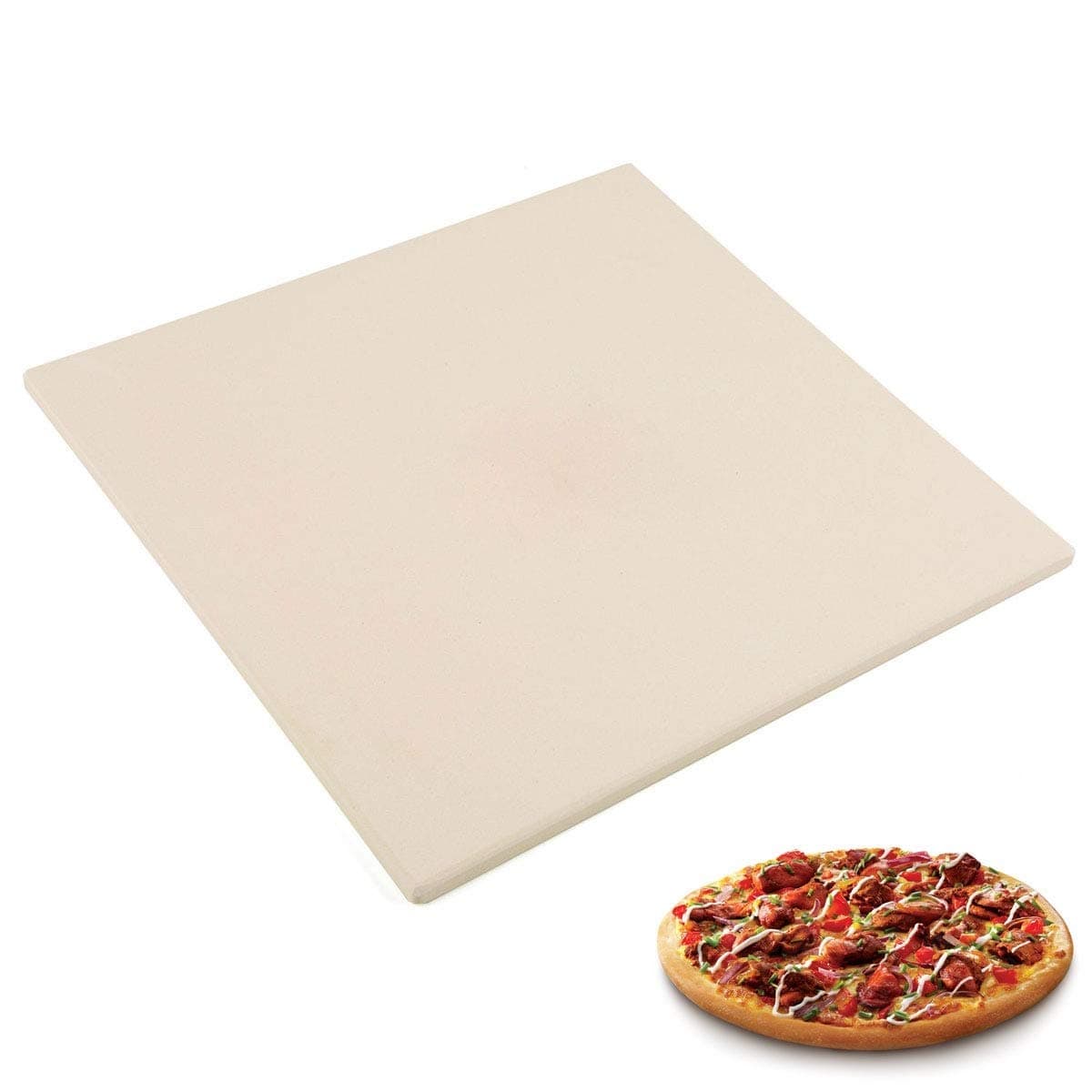 Delete Pizza Stone For Oven | Rectangular Cordierite Grilling Stone Bread Baking Stone For Grill, Toaster Oven, 10” X 10.4”