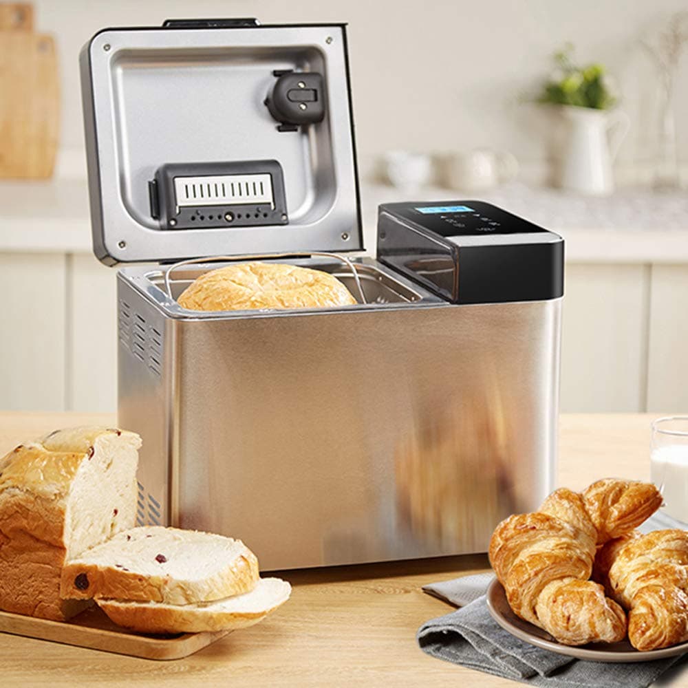 CuiCui Automatic Bread Maker Baking Machine Multifunction Bread Maker Intelligent Toast Yogurt Toaster Cake Dough Mixers