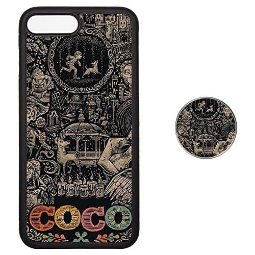 iPhone 7/8 plus Case and Pop Out Grip Socket Set, Protective Soft TPU Rubber Cover Shock-Resistant and Non-Slip 7P/8P Phone Cover - CoCo Family Life