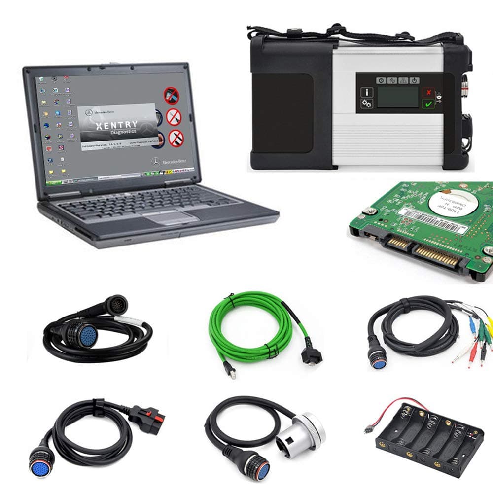 Full Chip HDD Software MB STAR C5 MB SD Connect Compact 5 Diagnostic Tool with WIFI Function For Mercedes Benz Car & Truck with HDD and Laptop