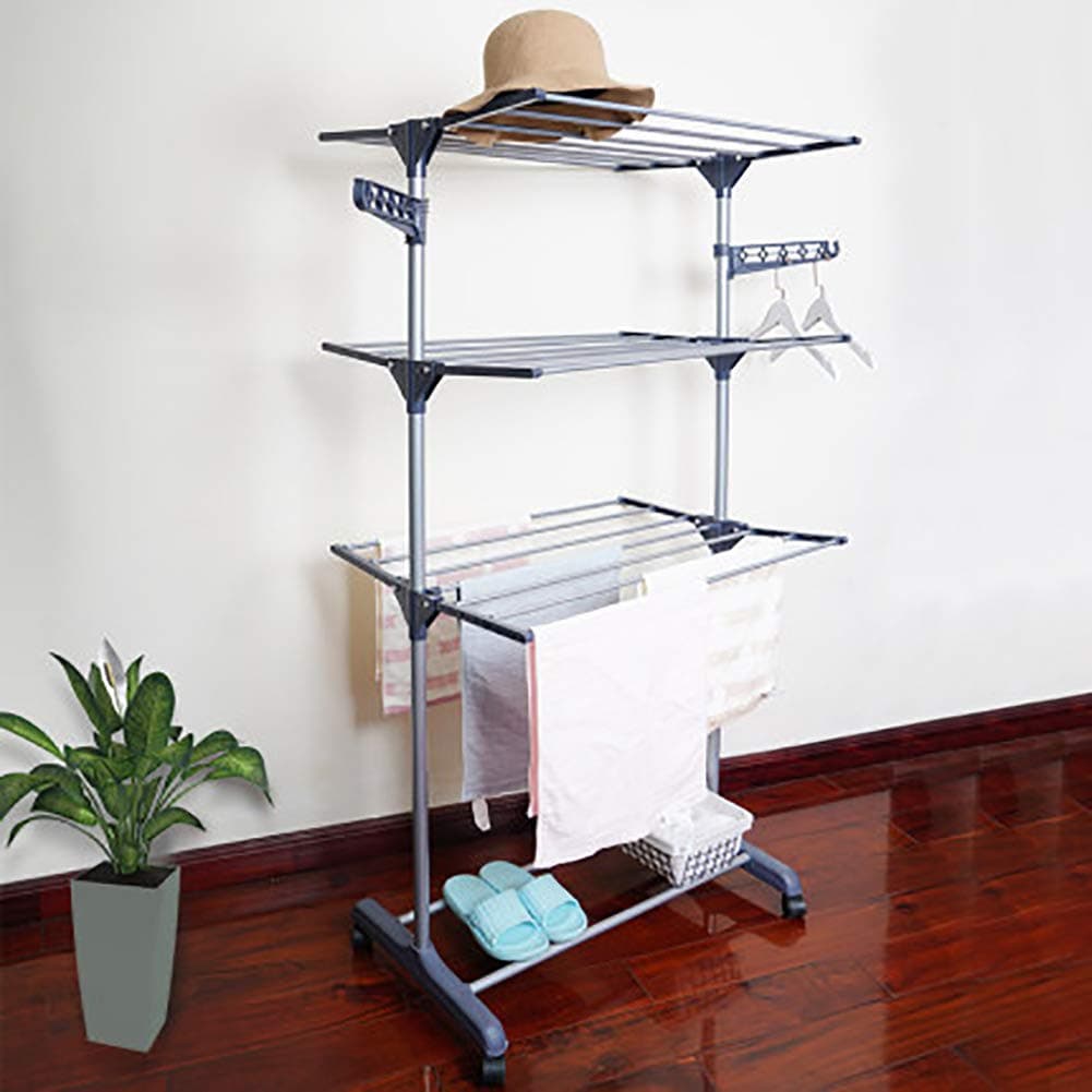 Clothes Drying Rack - Folding Drying Machine with Heater 3 Tier Household Essentials for Easy Storage