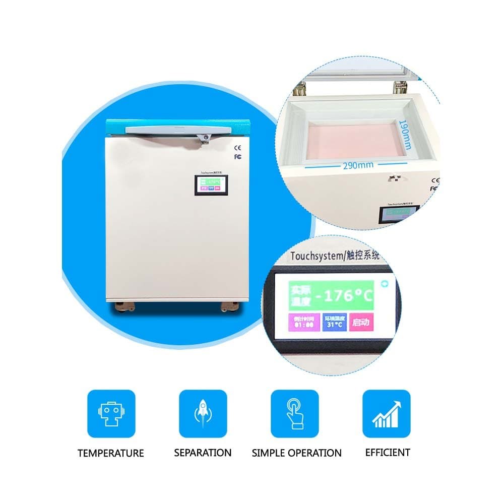 LCD Screen Glass Frame Freezer Separating Machine For iPhone X 8G Samsung Edge S7 S8 Plus S9 Note 8 Screen Refurbish