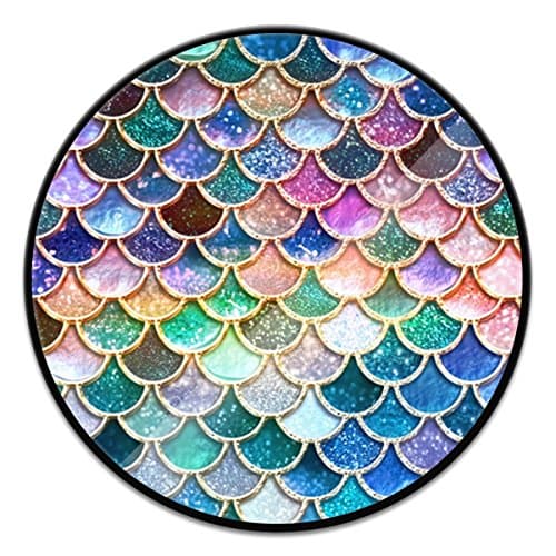 Multi-Function Mounts and Stands,Expanding Stand Grip Pop Mount Socket for Smartphones, iPhone and Tablets-[Glitter Mermaid]