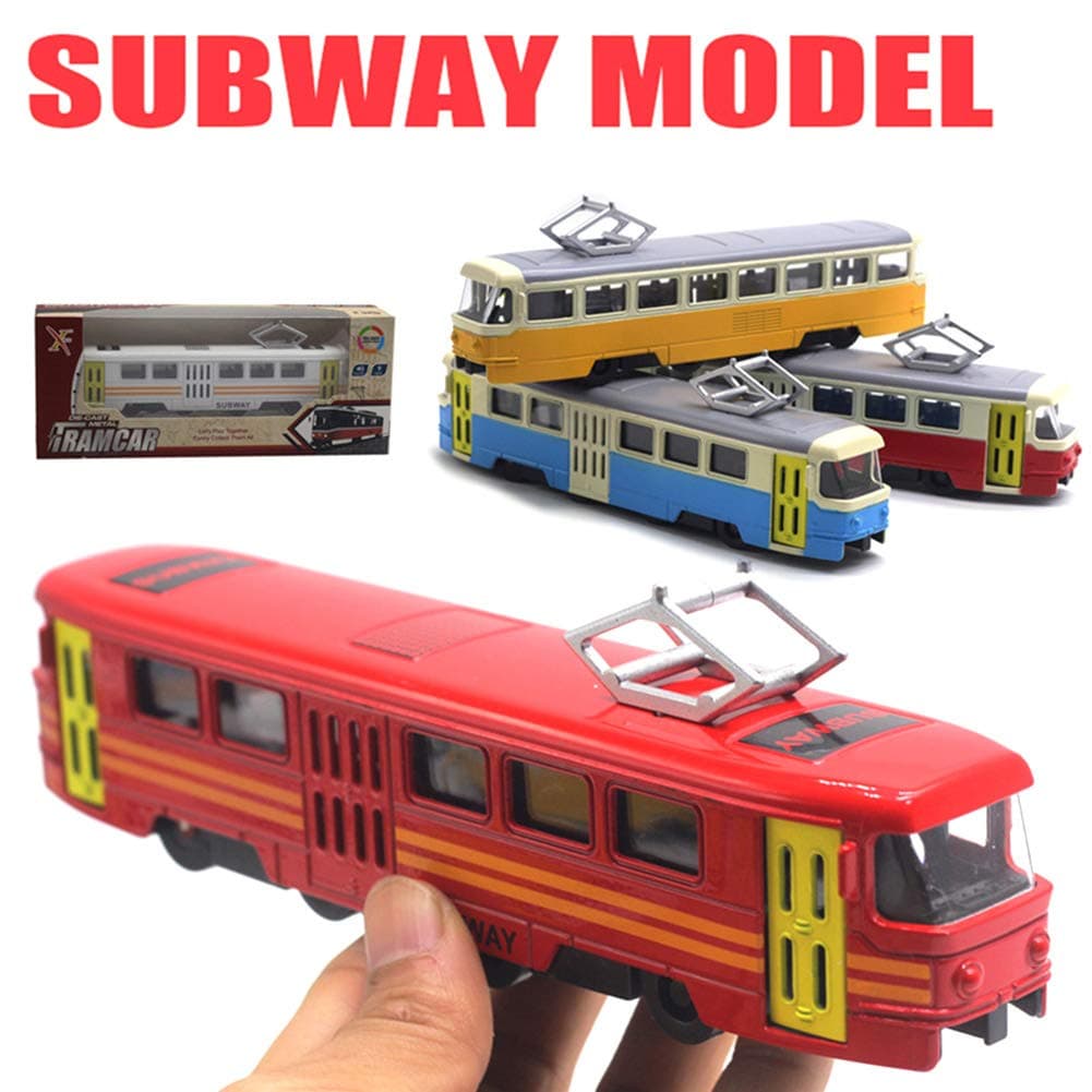 Shuohu Classic Plastic Model Train Tram Diecast Pull Back Train Model | LED Music Developmental Kids Toy White
