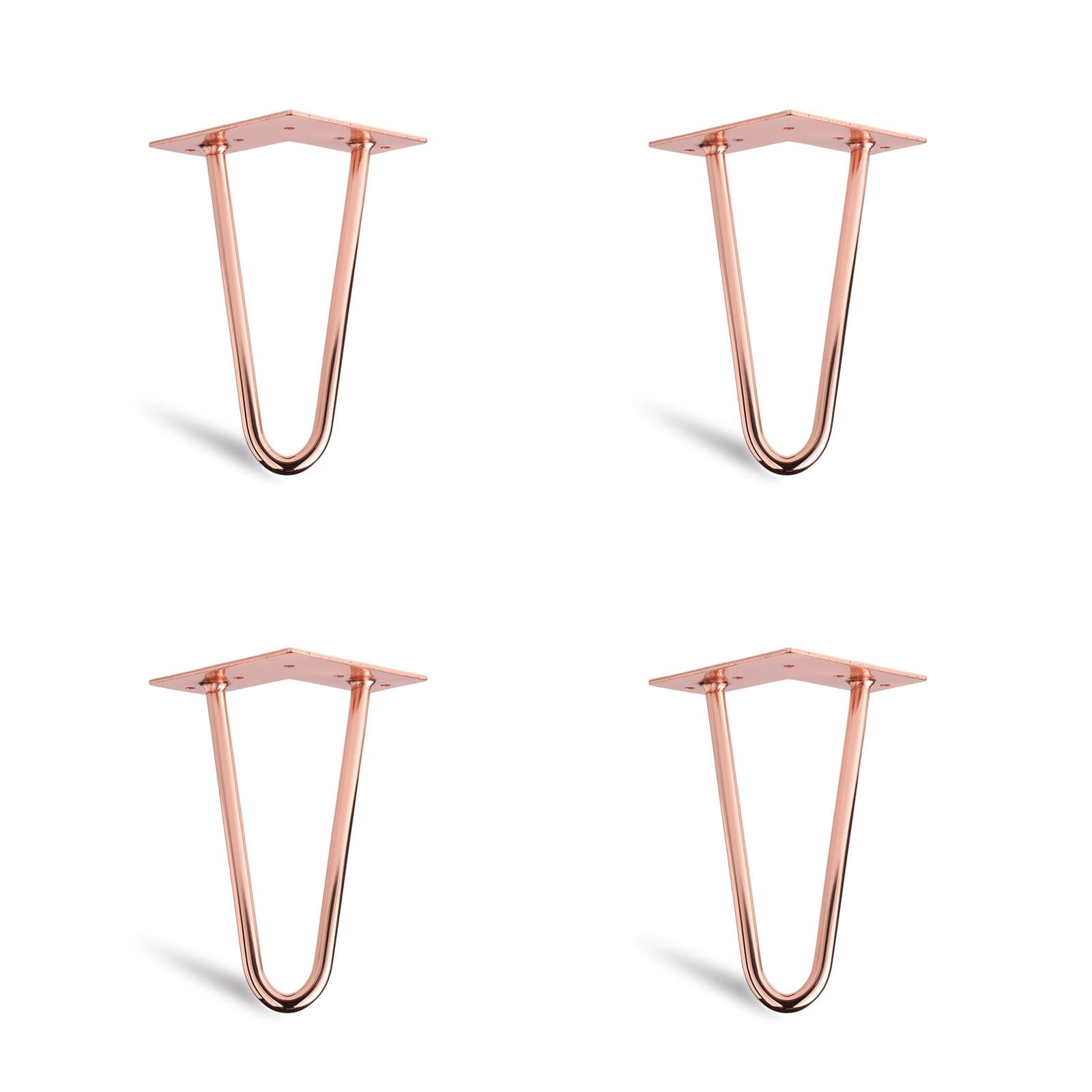 4 x hairpin table legs, table frame, table baseColours and models: Modern style, height 15 cm-71 cm, steel copper, white, black., black