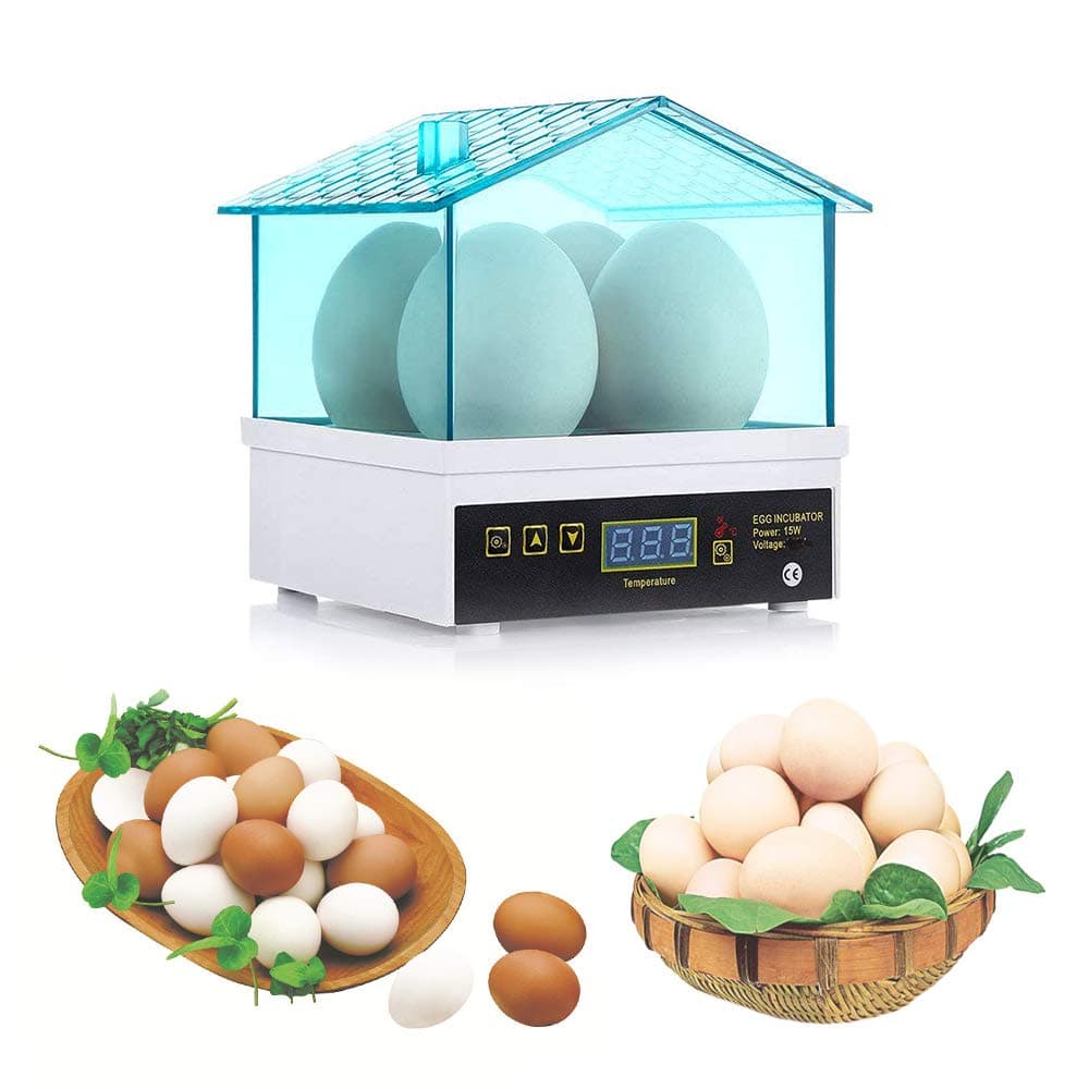 Huatuo® Digital Mini Egg Hatching 4 Eggs Incubator Hatching Machine Automatic Temperature Control Hatcher for Chickens, Ducks, Birds