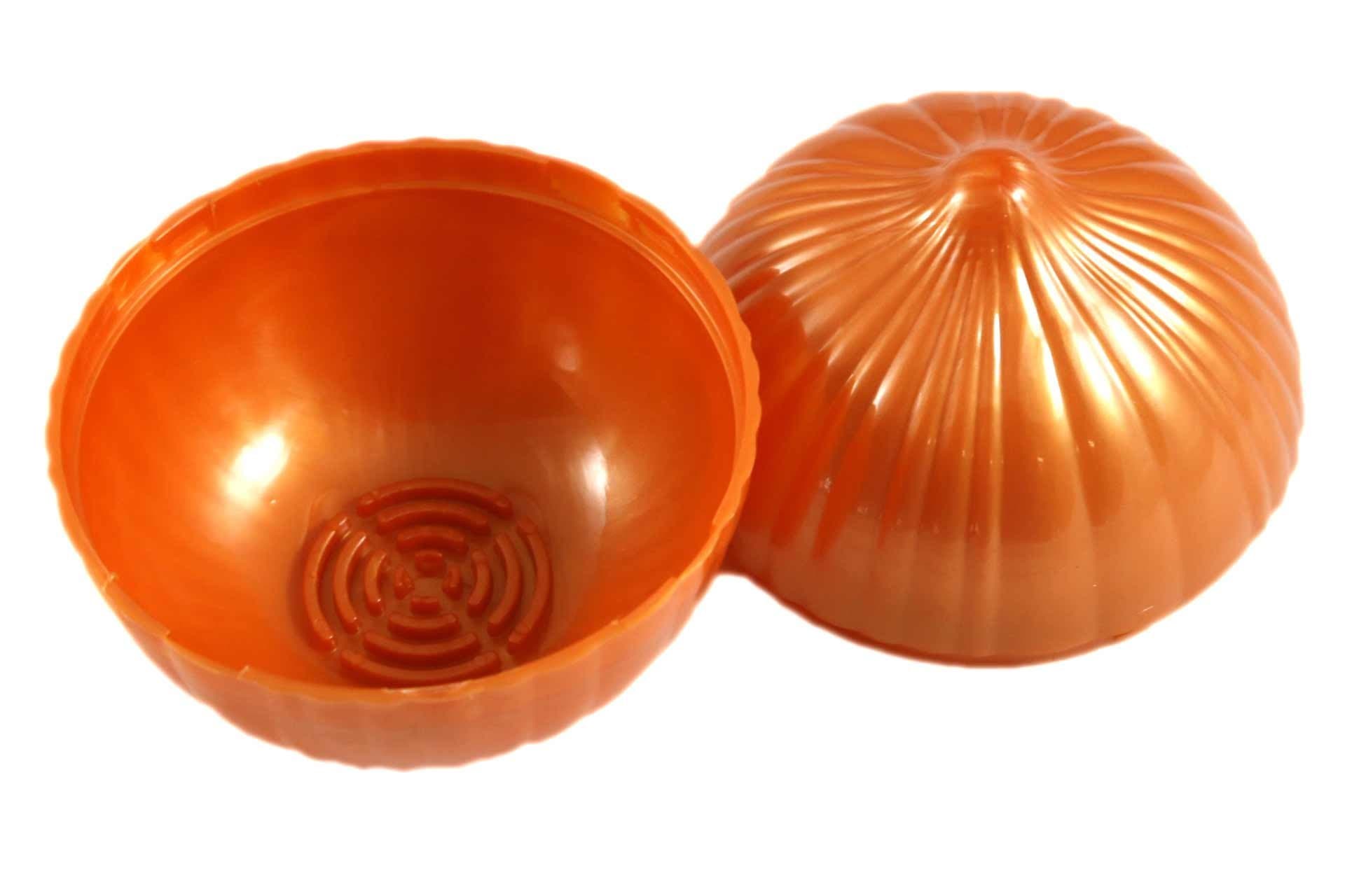 Culinary Elements Plastic Onion Saver in a Unique Onion Shape, Orange, 1-Pack