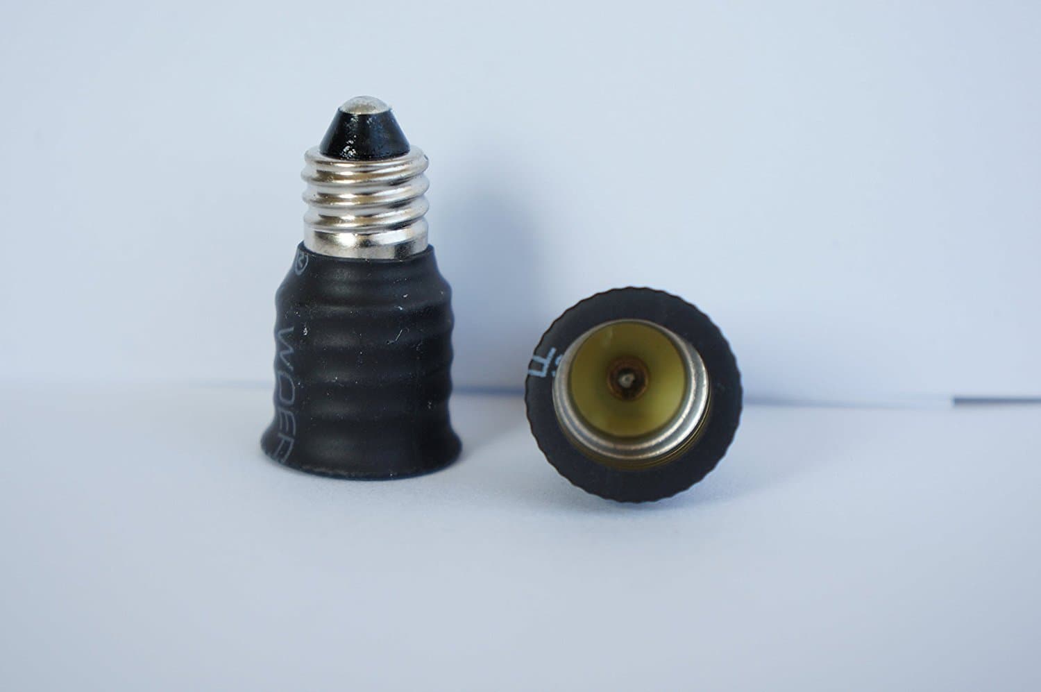 (E11 to E14) - Mini Candelabra (E11) Base Screw Socket to European Base (E14) Socket Adapter (3 Pack)