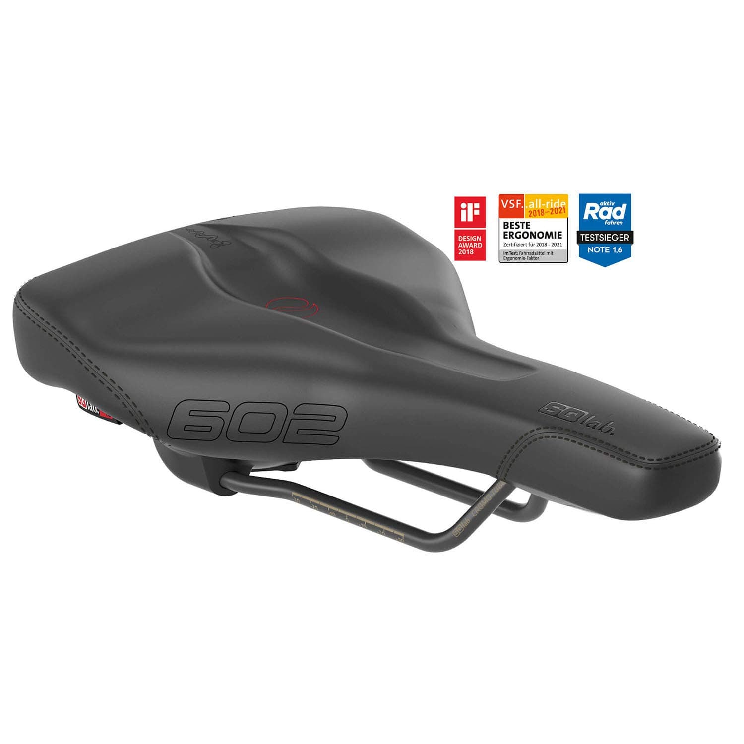 SQlab 602 Ergolux Active Trekking Bicycle Saddle