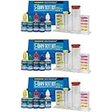 Poolmaster 22260 Basic Collection 5 Way Pool & Spa Water Test Kit (3 Pack)