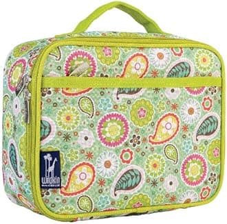 Wildkin Kids Insulated Lunch Box Bag for Boys and Girls, Perfect Size for Packing Hot or Cold Snacks for School & Travel, Measures 9.75 x 7.5 x 3.25 Inches, Mom's Choice Award Winner (Spring Bloom)