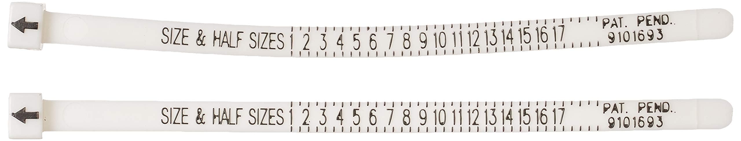 HSAN 2 Pcs Ring Sizer, Finger Sizer Gauge (1-17 USA Sizes) Gauge Sizer MultiSizer Measure Ring Sizer Gauge Jewelry Size Measure Tool