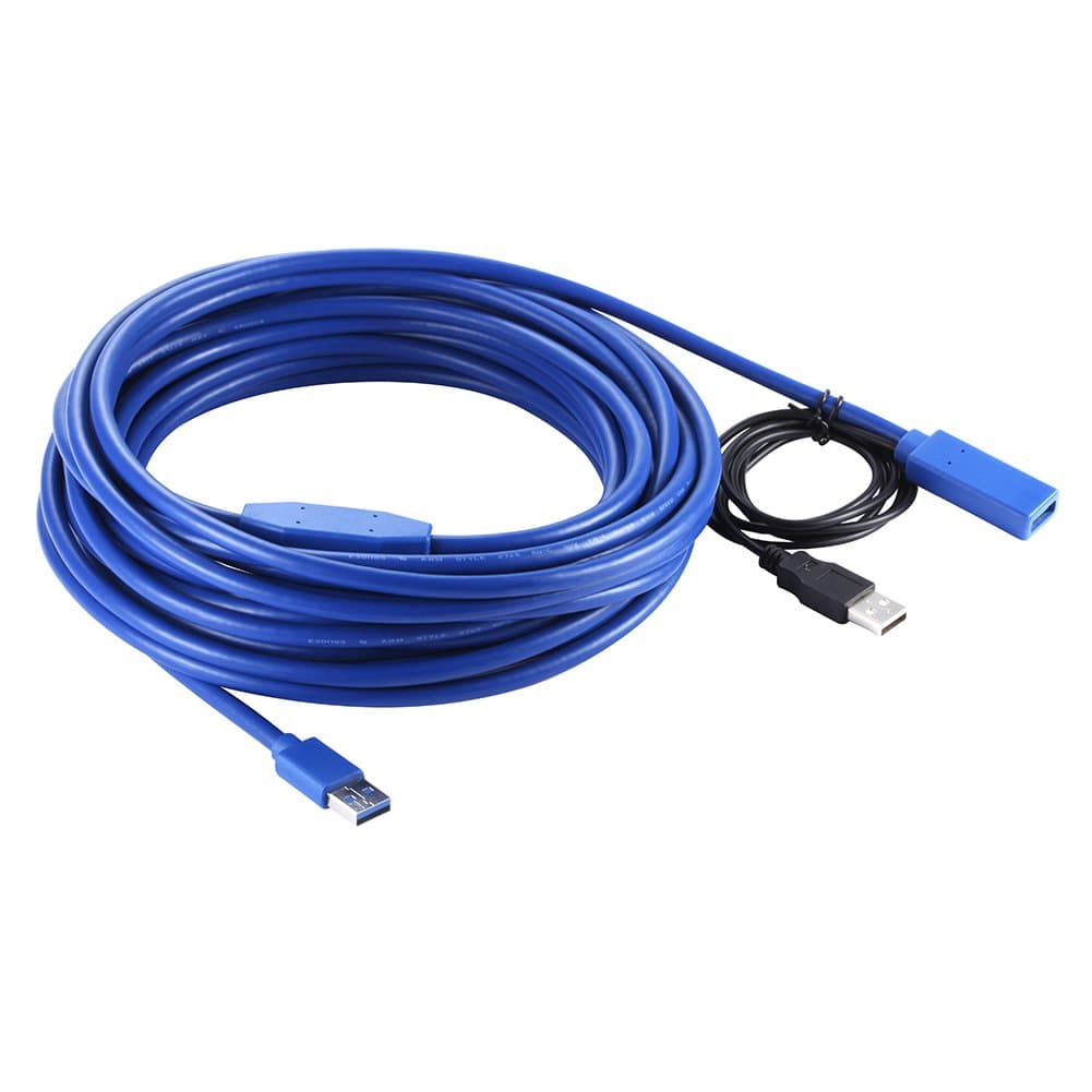 USB 3.0 Active Extension Cable USB Repeater Cable Extender with Signal Amplifier Type A Male to Female Cord Superspeed for Cameras, WiFi, Card Reader, Hard Drive,Keyboard, etc (8 Meters(25FT))