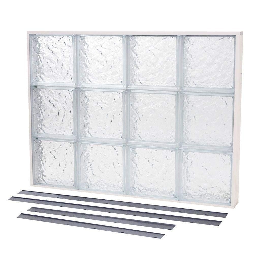 NailUp2 Ice Pattern Solid Glass Block Window