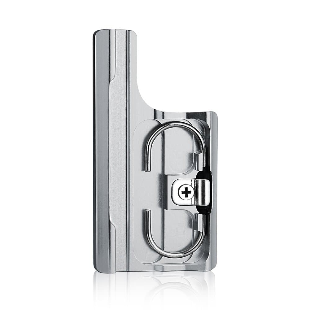 CNC Aluminum Replacement Rear Snap Latch Lock Buckle Mount Compatible with GoPro Hero 3+, 4 Camera Standard Waterproof and Skeleton Housing Case - Silver