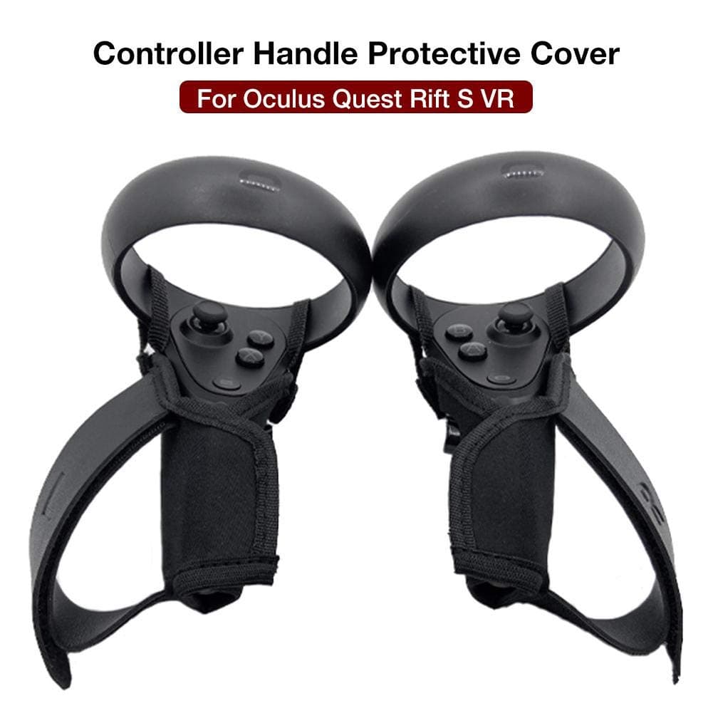 thelastplanet Touchscreen Controller Grip Cover VR Gaming Headset Controller Protective Cover Anti-Throw Grip Cover for Oculus Quest Rift S VR
