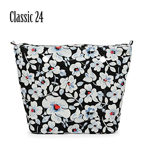 Waterproof Inner Lining Insert Zipper Pocket for Classic Obag Canvas Inner Pocket for O Bag