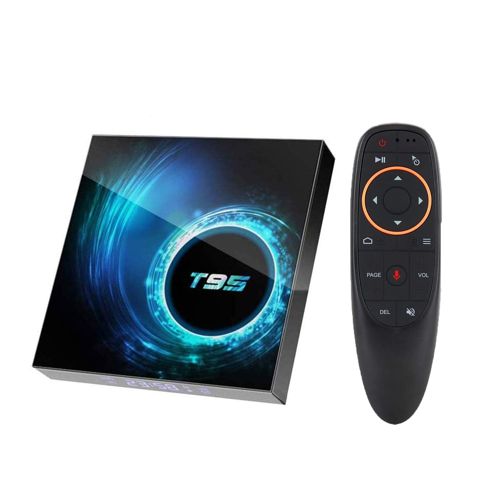 Android TV Box Android 10.0,EASYTONE Android Box 4GB Ram 32GB Rom Quad-Core Supports 5G/2.4G Dual Band WiFi BT 5.0 6K H.265 Internet Smart TV Boxes with Wireless Air Mouse Voice Remote Control