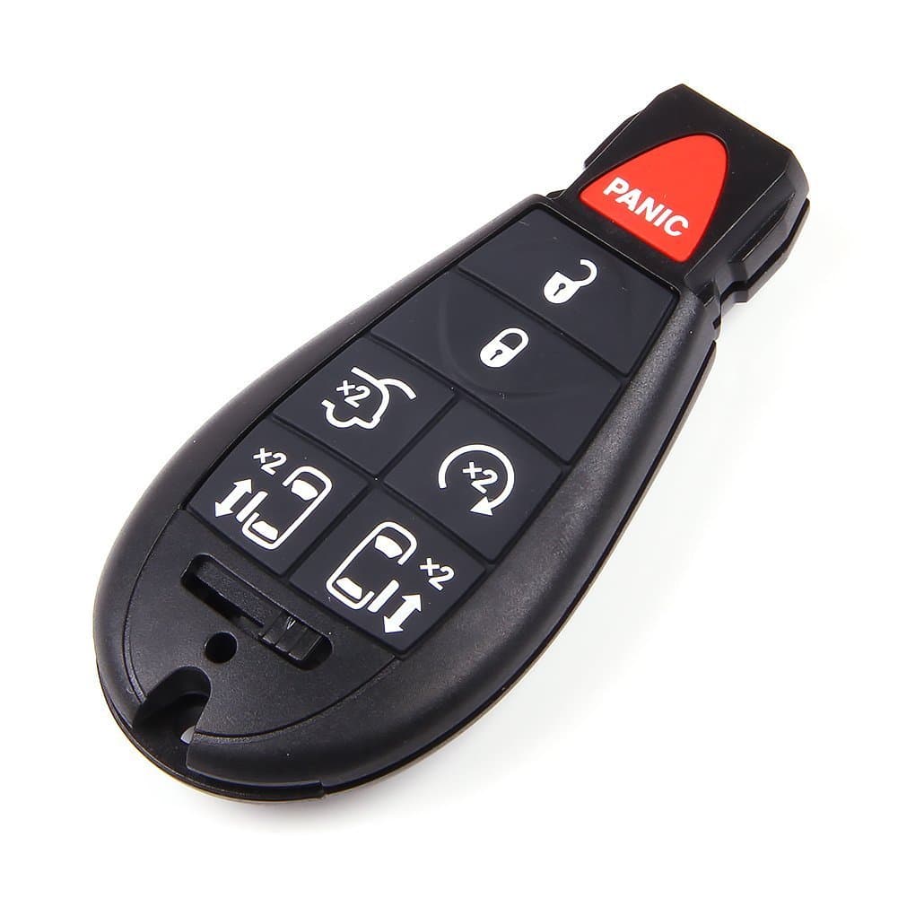 New Replacement Keyless Smart Remote Key Fob Shell Case For 2008 2009 2010 2011 2012 Chrysler Town & Country Mini Van Remote 7 Buttons Key Fob