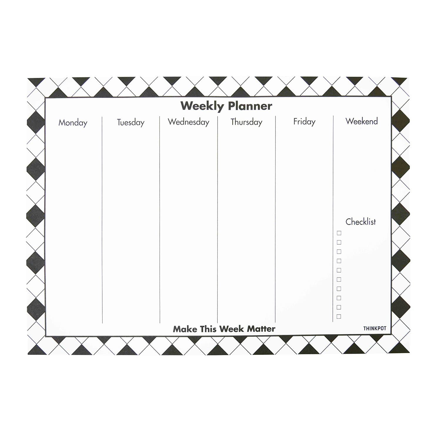 THINKPOT Make This Week Matter Weekly Planner Pad…