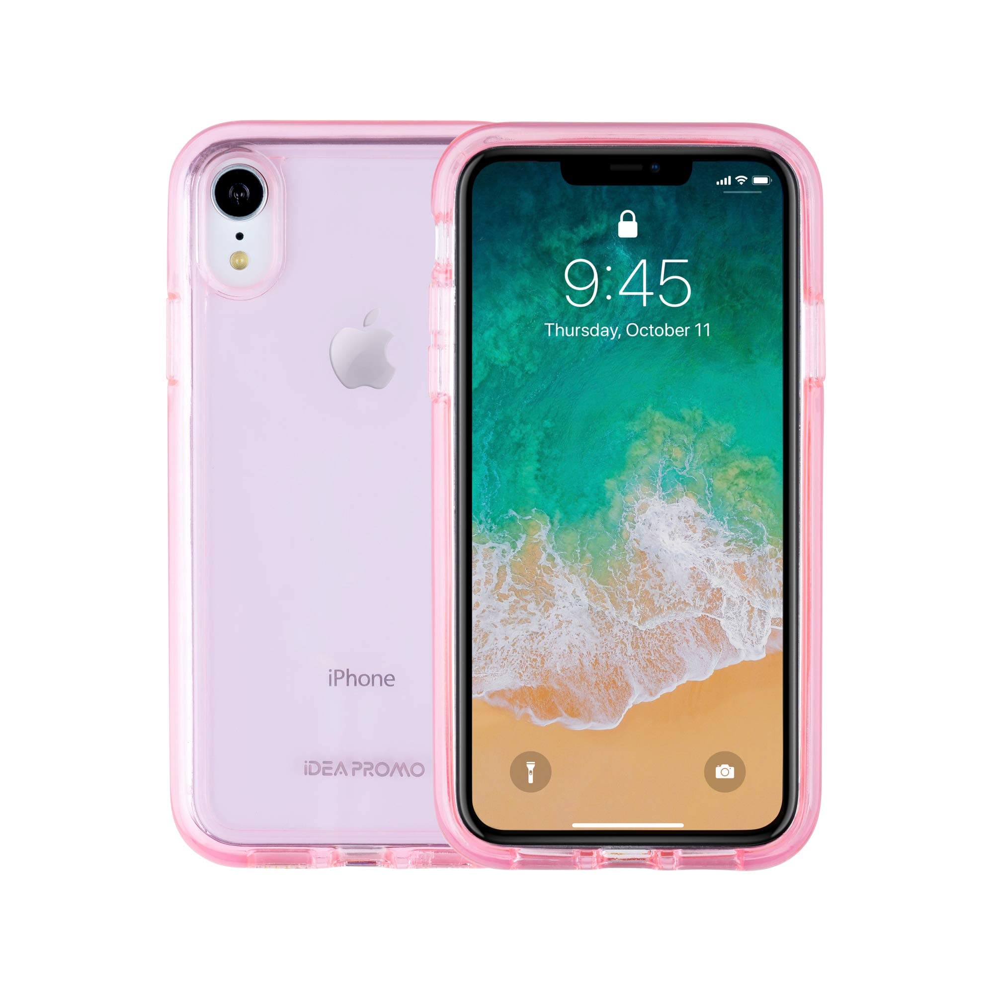 iPhone Xs Max Case, Hard ABS Plastic Back Plus Soft TPU Bumper, Heavy Duty Full Body Shockproof Drop Protection, Supper Beautiful Sleek Appearance and Feel, for iPhone 6.5 inch Cover, Pink Clear