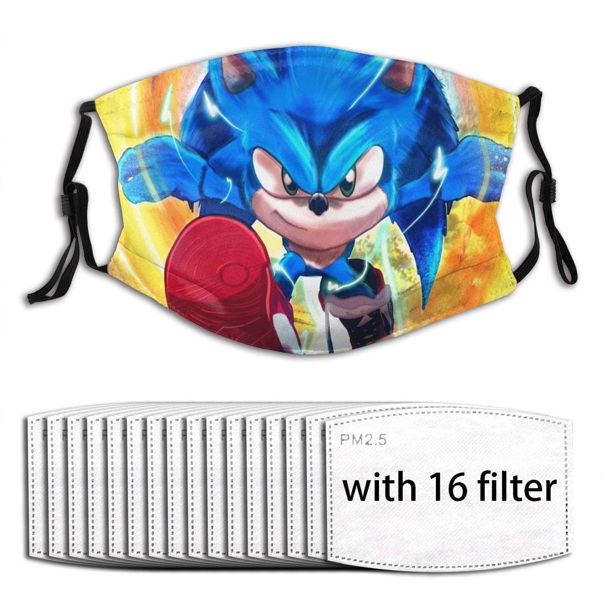 Narustop Fan Mart Washable Face Guard with Replaceable Filter Activated Carbon Soft Cover