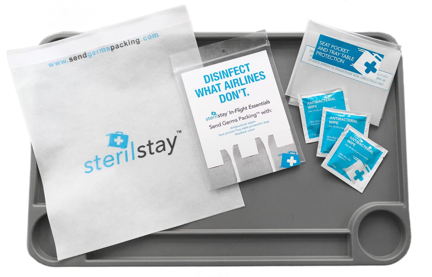 SterilStay in-Flight Essentials Kit (5 Kit Bundle)- Send Germs Packing!