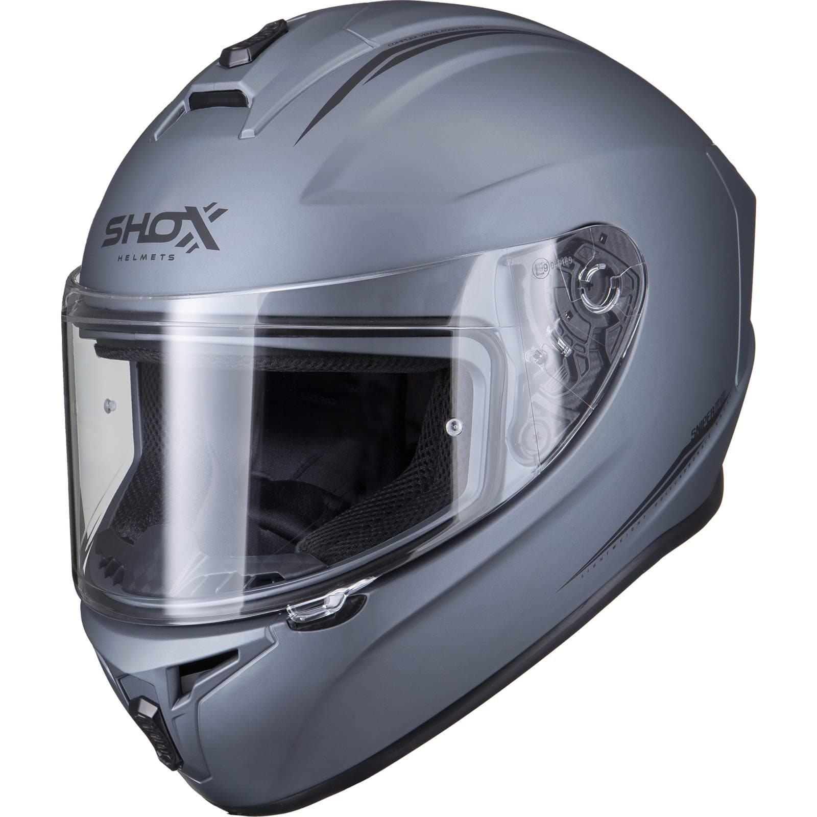 Shox Sniper Evo Solid Motorcycle Helmet