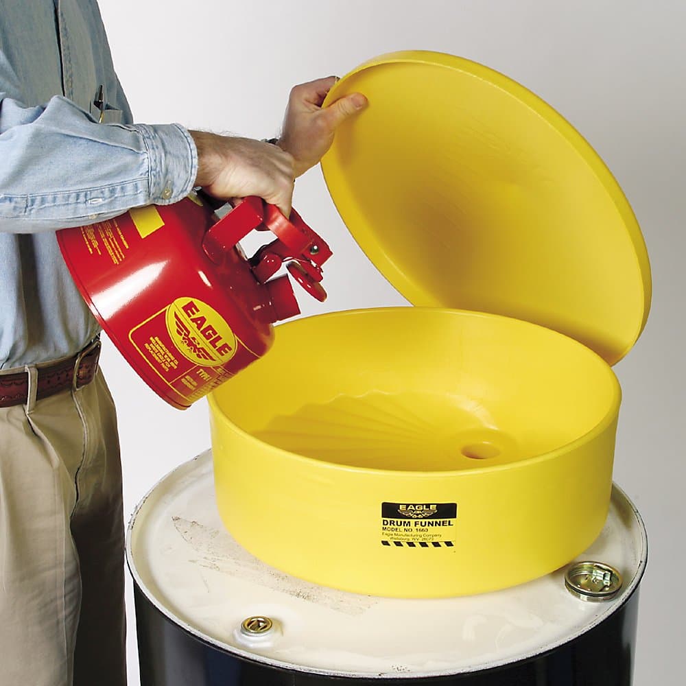 EAGLE Side-Wall Poly Funnel - 18" Diameter Top Opening