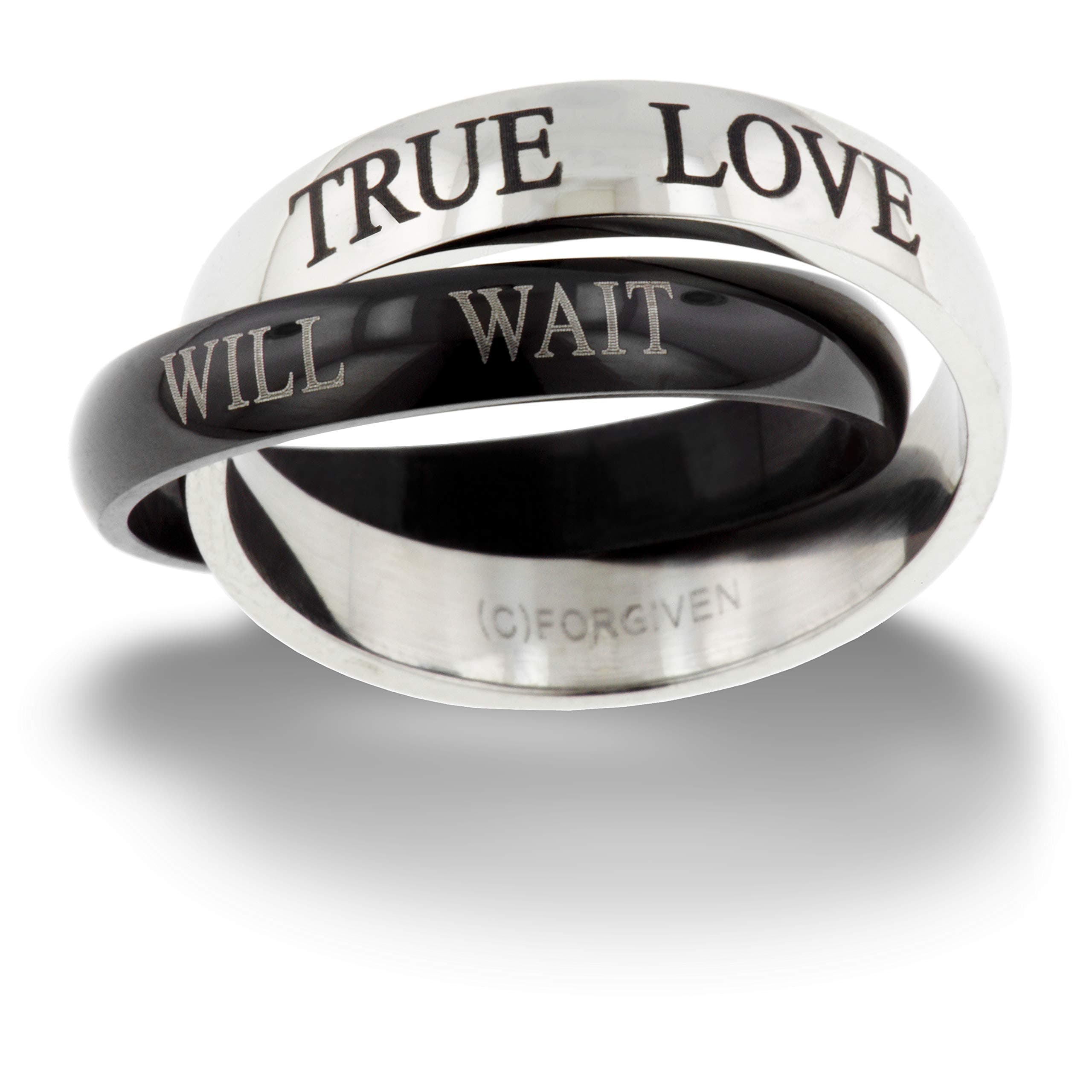 True Love Will Wait Purity Rolling Ring