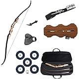 Samick Sage Take Down Recurve Bow Combo Package Kit with Case, Armguard, Stringer, Arrow Rest and Paper Target