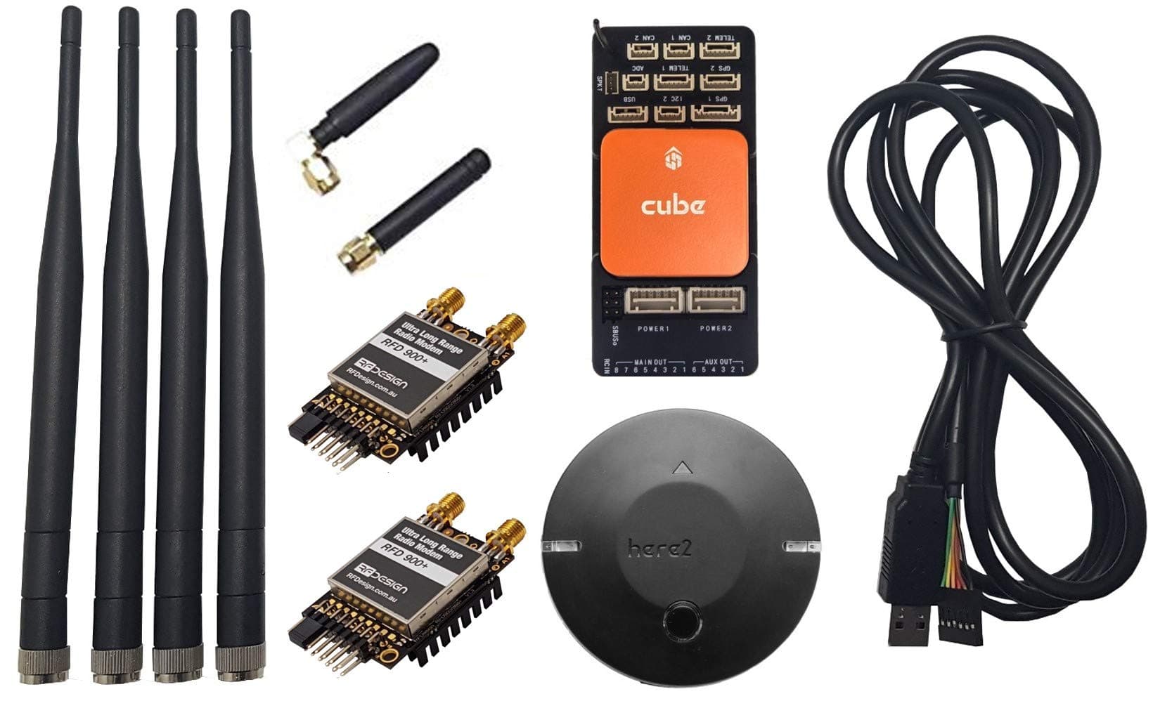 Cube Orange (ADS-B) Full Bundle with RFD900+ Telemetry
