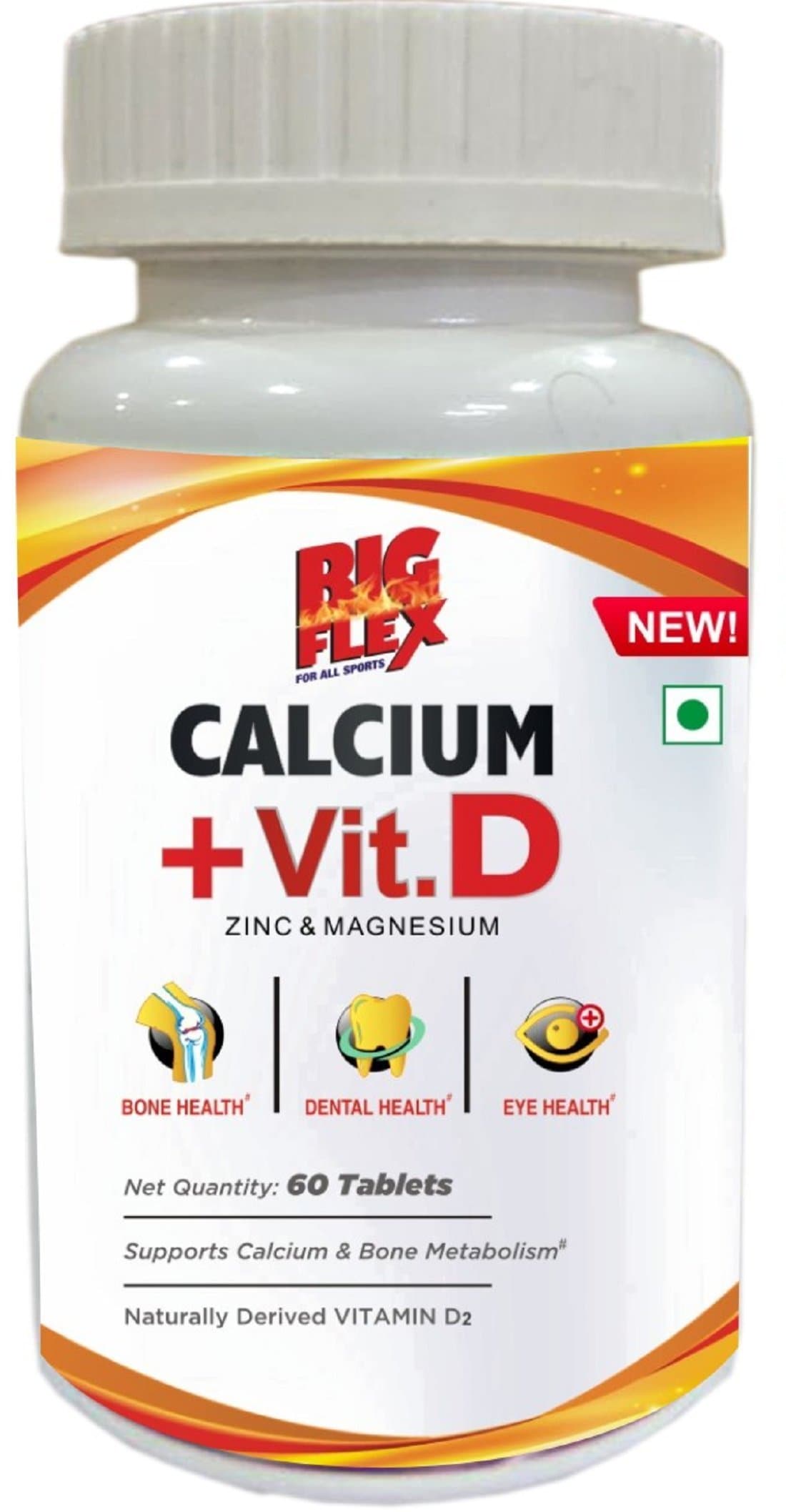 Bigflex Calcium and D3 (60 Tablets)