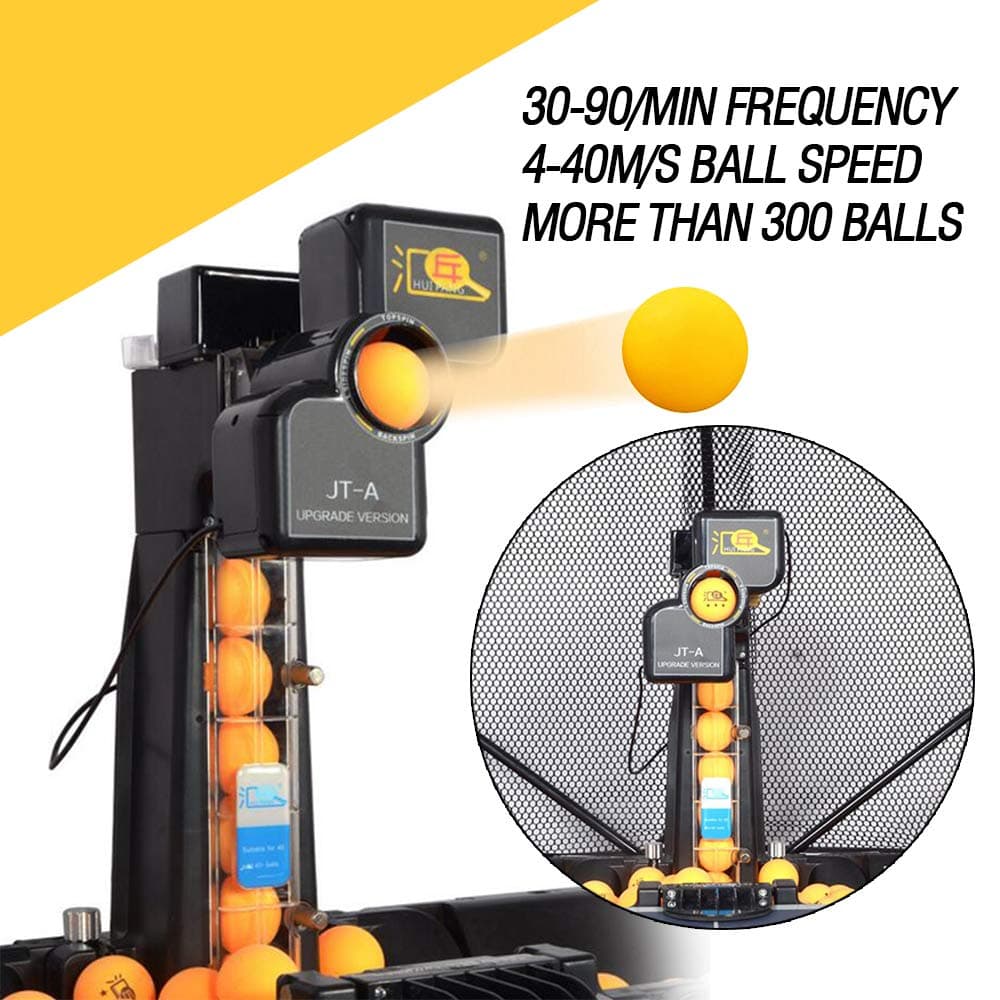 Automatic Table Tennis Robot, Ping-Pong Ball Machine Practice Training Multifunctional Recycle Profession Automatic Table Tennis Robot Ping Pong Ball Machine for Training with Catch Net USA Stock