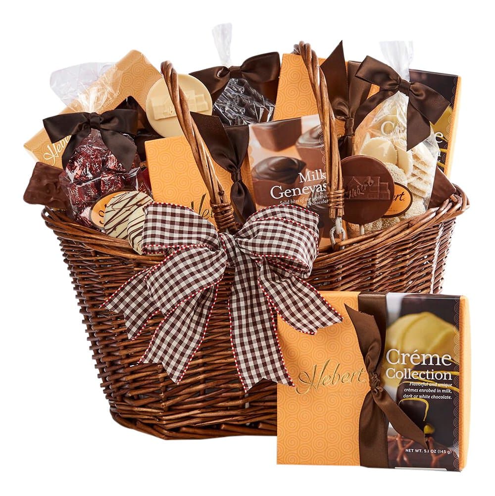 Hebert Candies CHOCOLATE'S GALORE SAMPLER BASKET