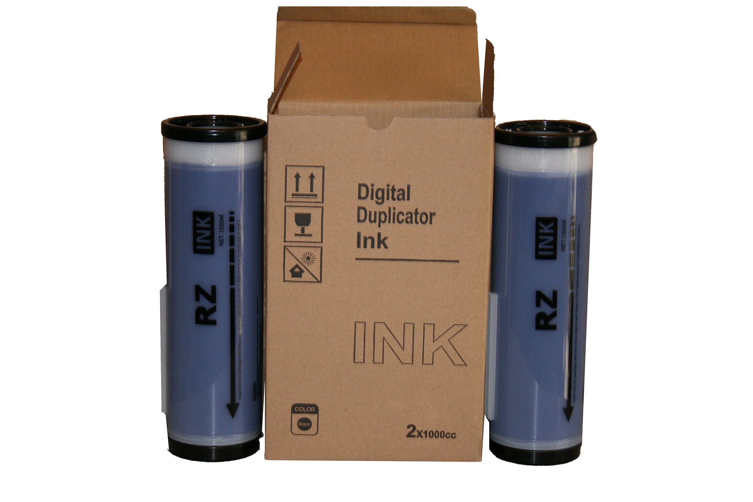 2 Blue Wholesale Widgets Brand Universal Inks, Compatible with Riso RZ Series Duplicators RISRZBLUEC