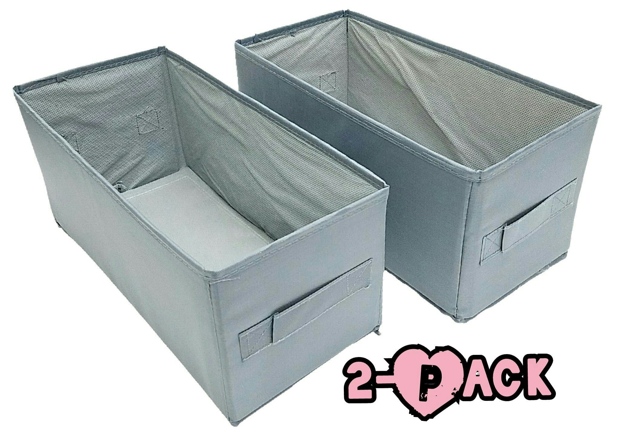 Verisea Multi-Purpose Fabric Storage Bin, 2-PACK (Gray)